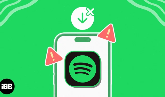 Spotify が iPhone または iPad に曲をダウンロードできないのですが? それを修正する12の方法!
