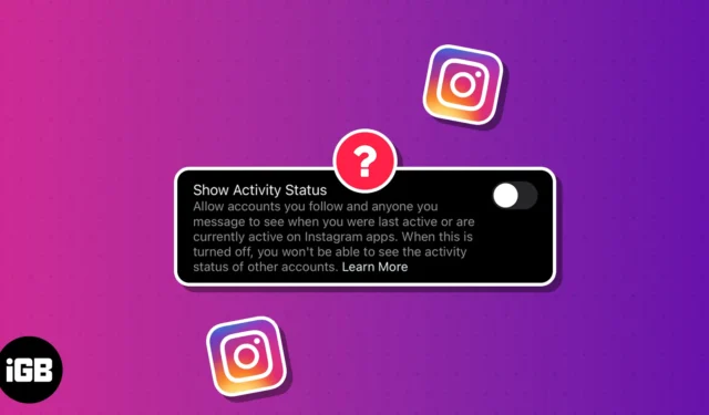 Hoe Instagram-activiteitsstatus op iPhone en Mac uit te schakelen