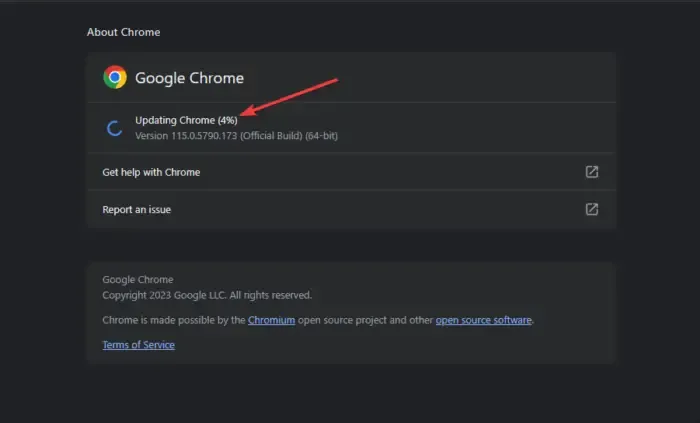 A opção de transmissão não aparece ou não funciona no Chrome