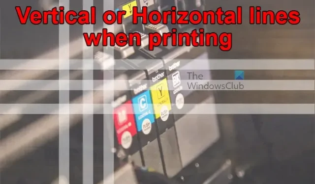Linhas verticais ou horizontais ao imprimir [Corrigir]