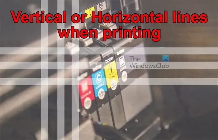 Líneas verticales u horizontales al imprimir