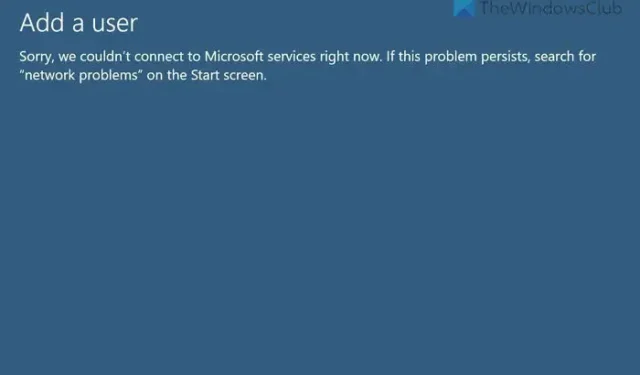 Non è possibile connettersi ai servizi Microsoft in questo momento [risolvere]