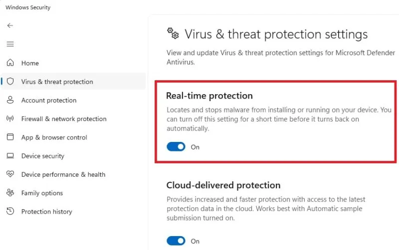 O que causa o erro interno do agendador de vídeo Windows Security Virus Provider App Virus Off