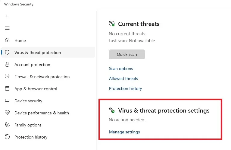 O que causa o erro interno do programador de vídeo Windows Security Virus Provider App Virus