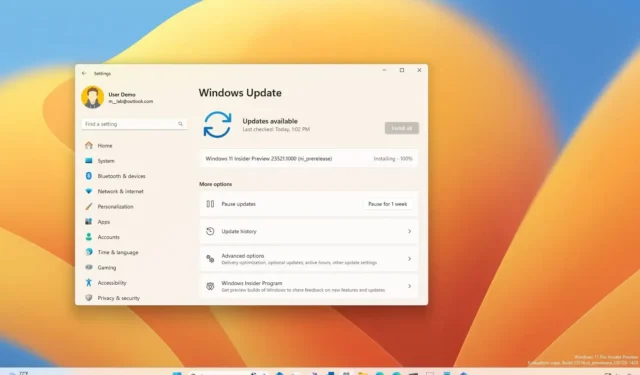 Windows 11 build 23521 uscite in Dev Channel
