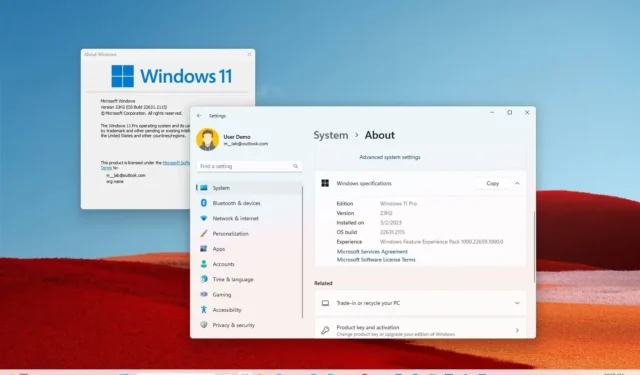 So überprüfen Sie, ob Windows 11 23H2 auf Ihrem PC installiert ist
