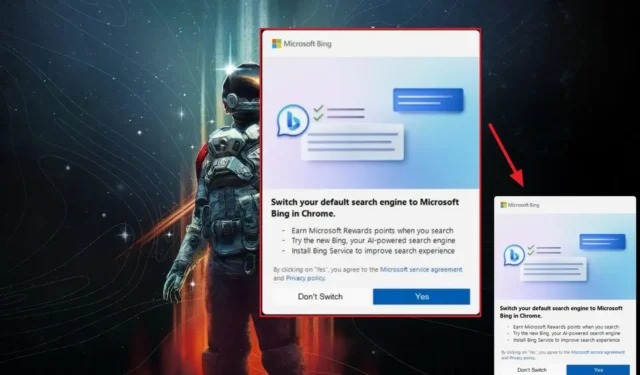 Microsoft nervt Windows 11-Benutzer mit Malware-ähnlichen Benachrichtigungen, Bing zu verwenden