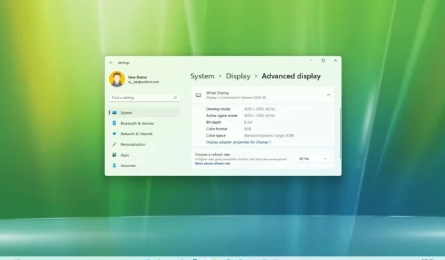 Windows 11 para melhorar as taxas de atualização em várias configurações de monitor