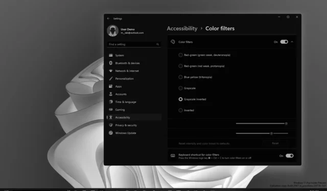 Kleurfilters inschakelen voor zichtuitdagingen op Windows 11