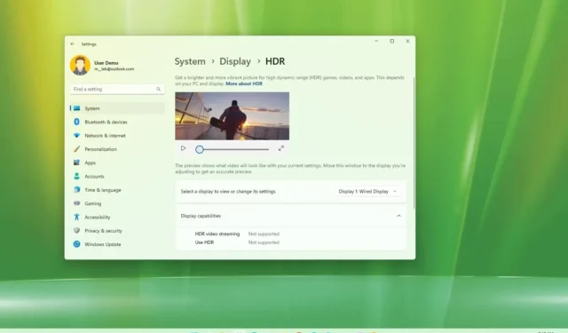 HDR inschakelen op Windows 11