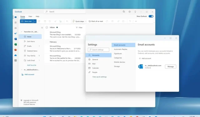Como adicionar conta do Gmail ao novo aplicativo do Outlook no Windows 11