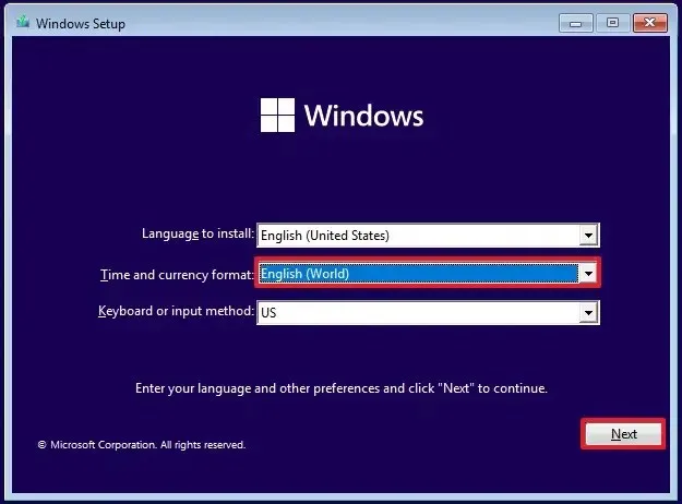 Opzione di installazione di Windows 11 senza app bloatware