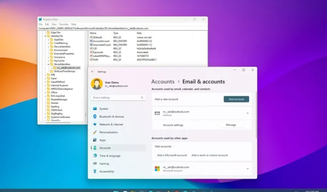 Come rimuovere gli account e-mail memorizzati da Windows 11