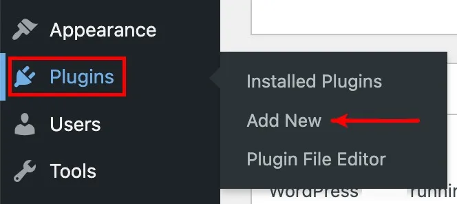 Wordpress Aggiungi nuovo plugin