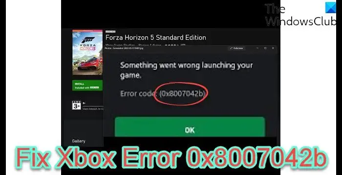 Błąd Xbox 0x8007042b