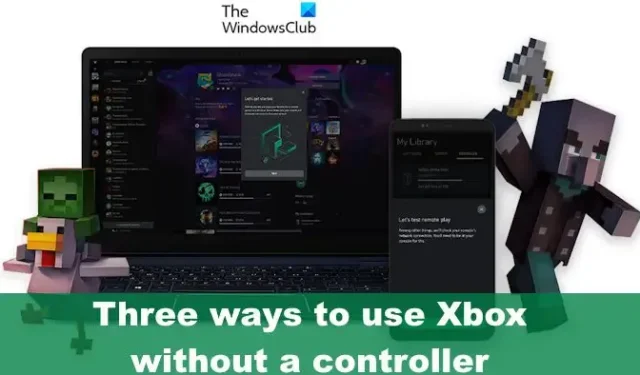 コントローラーなしで Xbox を使用する方法