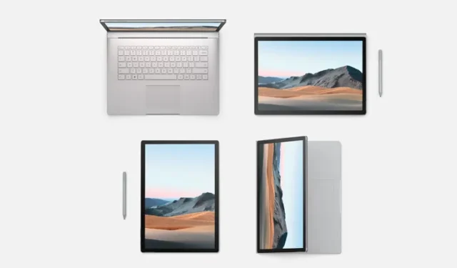 Surface Book 3, Go 3 et Pro 5 reçoivent un nouveau micrologiciel avec des améliorations de la batterie et du LTE