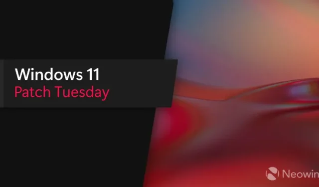 Windows 11 September Patch Tuesday-updates arriveren voor 22H2 (KB5030219) en 21H2 (KB5030217)