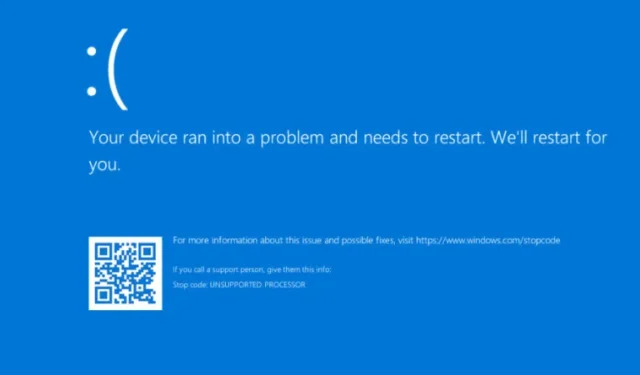 Intel : Microsoft n’a pas tort de nier avoir été blâmé pour les BSOD « CPU non pris en charge » de Windows
