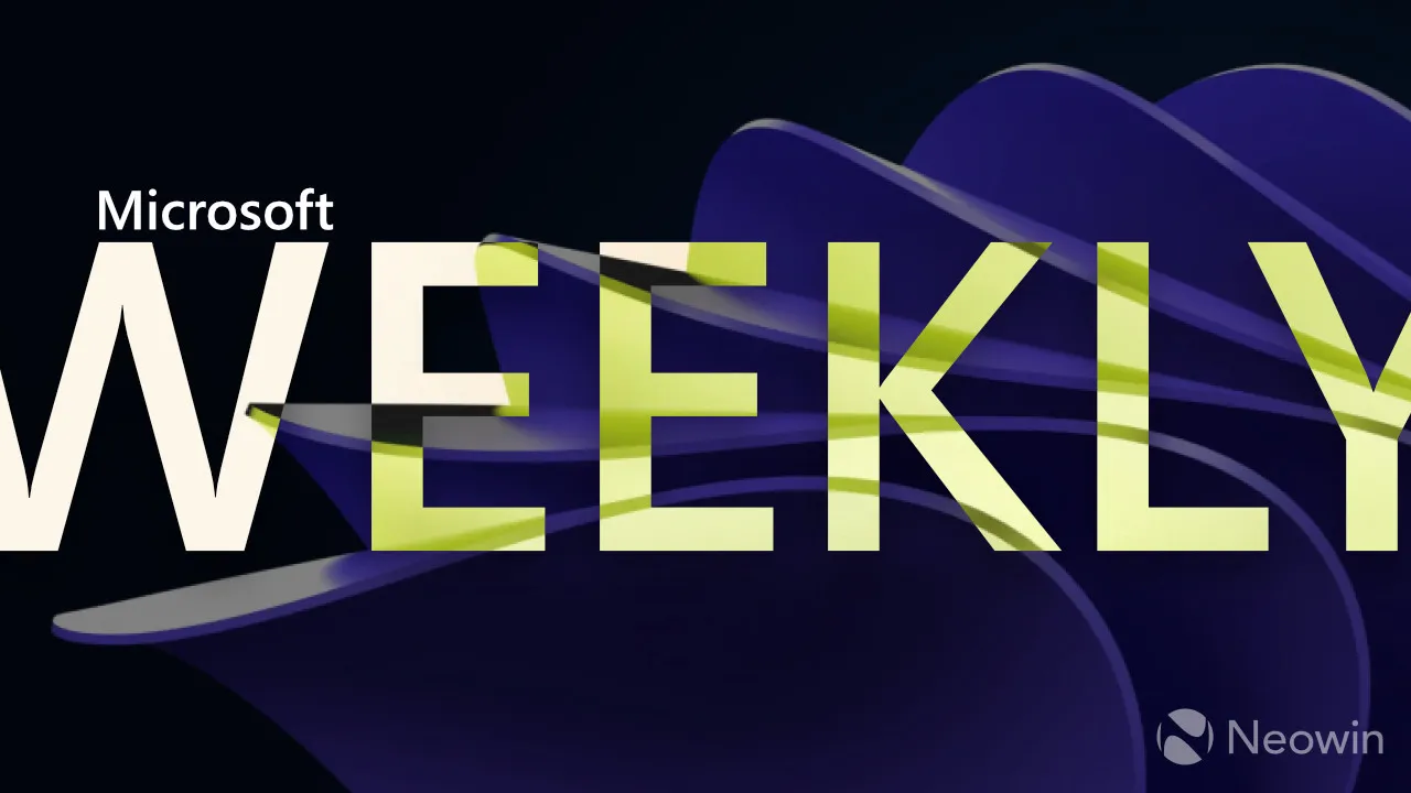 Ein Microsoft Weekly-Banner
