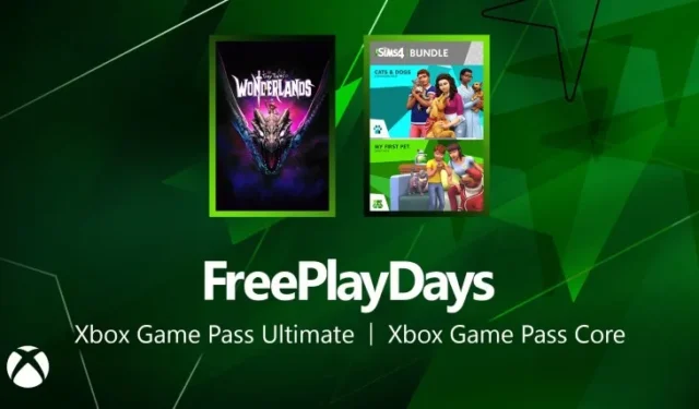 Le DLC Tiny Tina’s Wonderlands et ses animaux de compagnie pour Les Sims 4 rejoignent les Xbox Free Play Days ce week-end