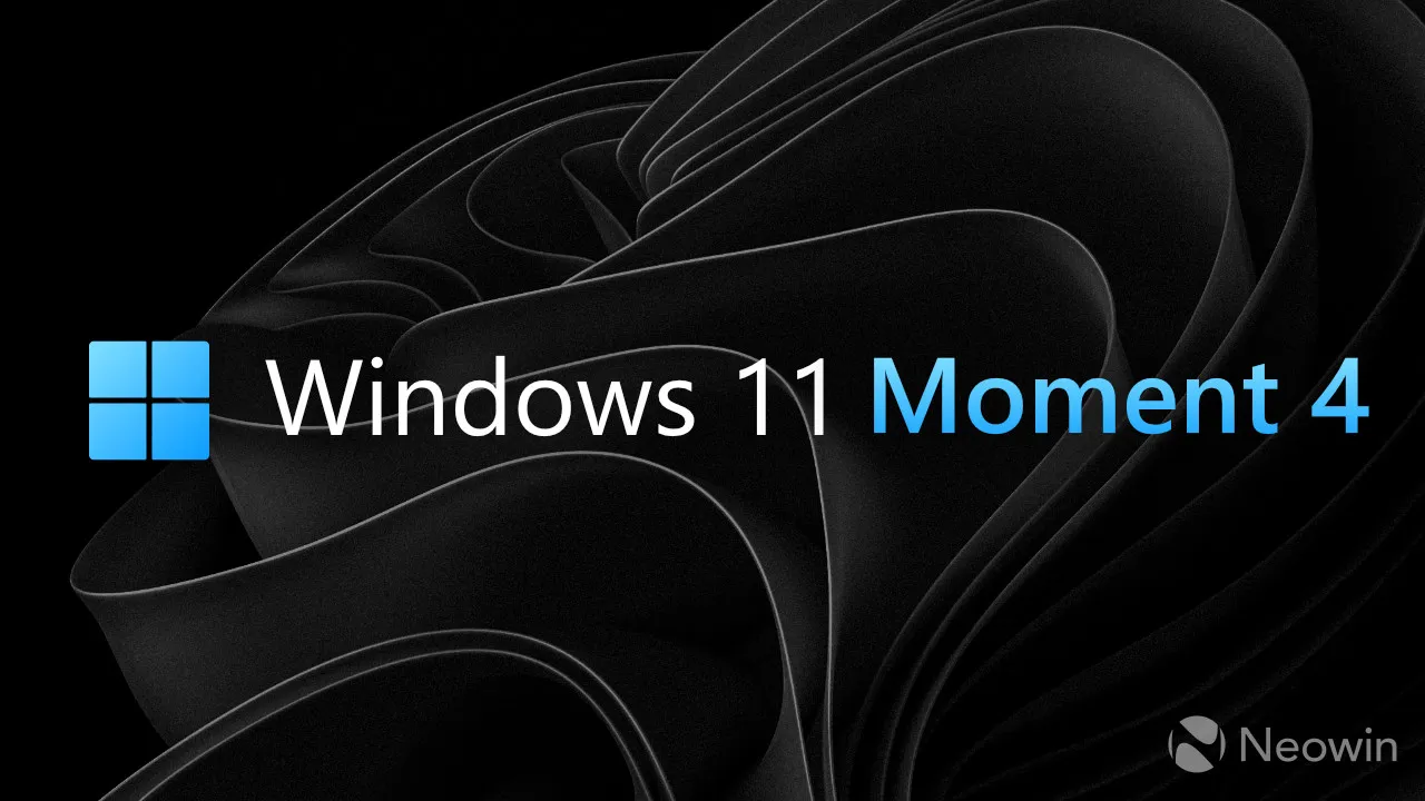 Une bannière de mise à jour Windows 11 Moment 4