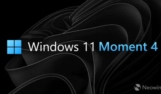 Comment installer la mise à jour Windows 11 Moment 4 ?