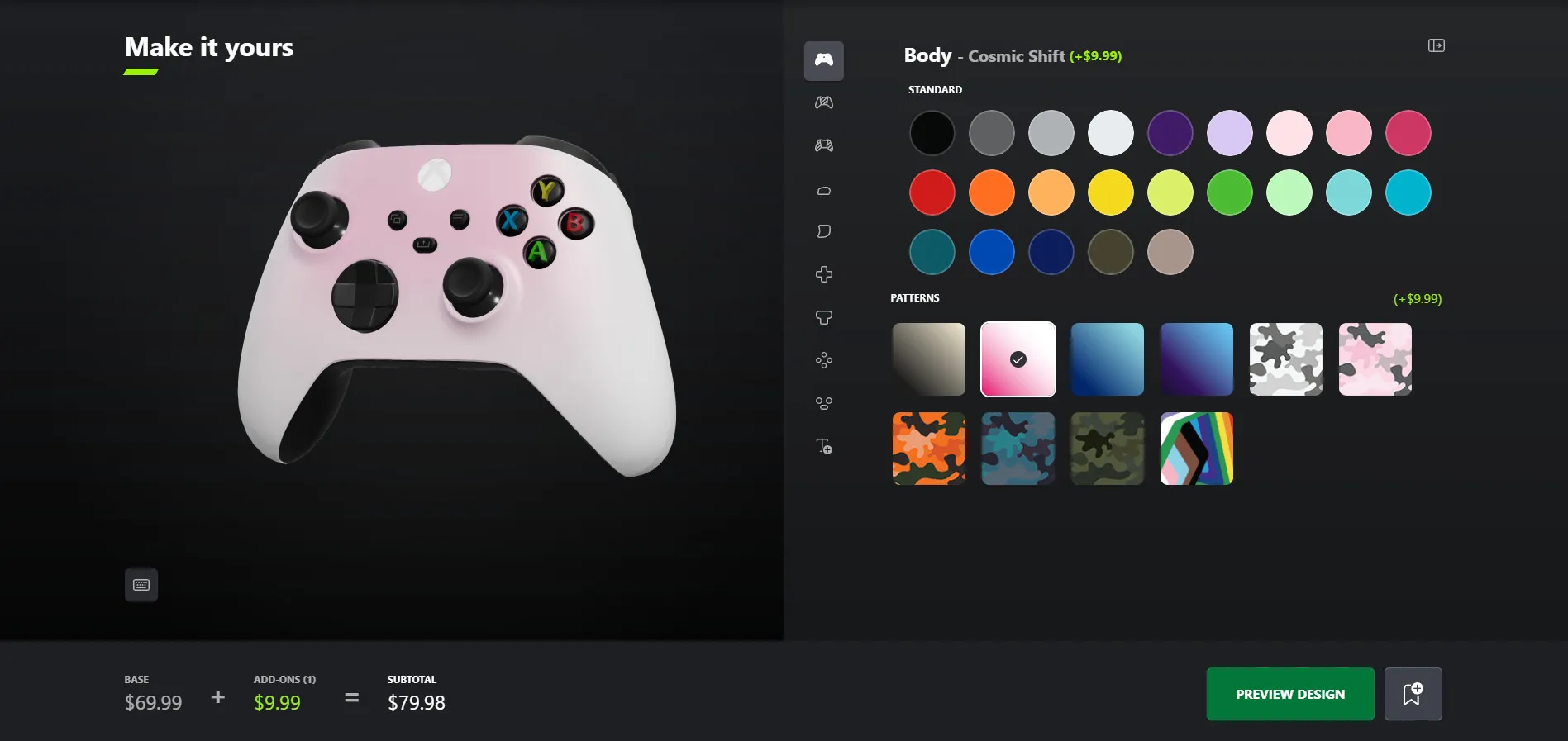 Diseño de cambio de laboratorio de diseño de Xbox