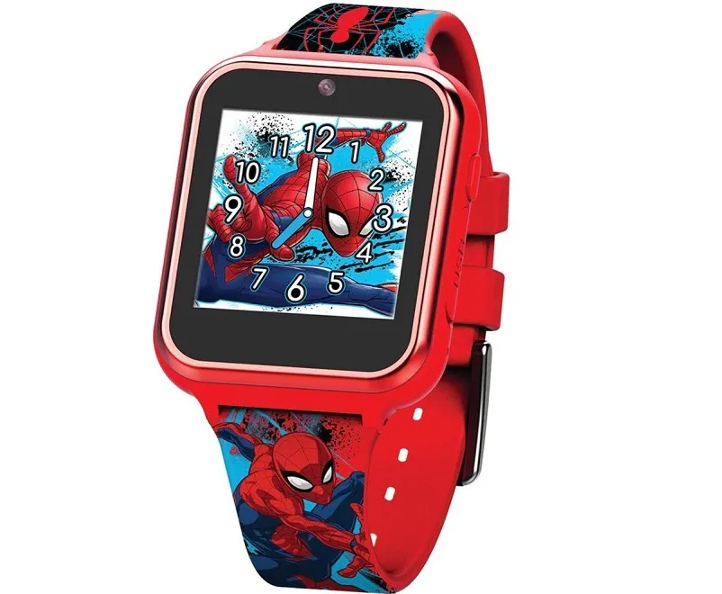 Accutime Kids Marvel Spider Man exibindo as horas