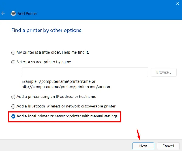Voeg een printer toe op Windows 11
