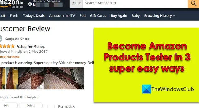 Werden Sie auf drei supereinfache Weisen Amazon-Produkttester