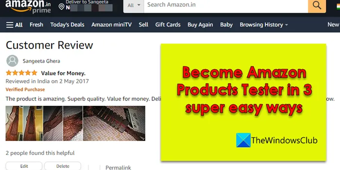 Werden Sie Amazon-Produkttester