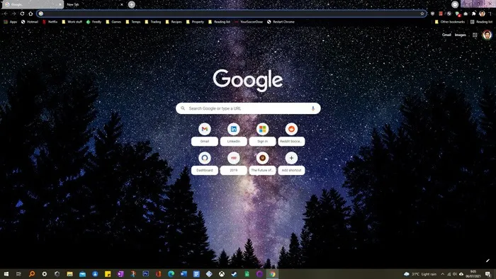 최고의 Chrome 테마 Galaxy View