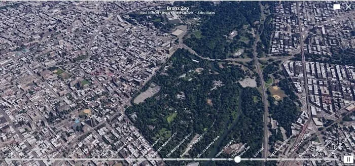 Visualização 3D no Bing Maps.