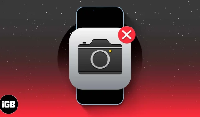 L’icône de l’appareil photo manque sur iPhone ou iPad ? 4 façons de résoudre ce problème !