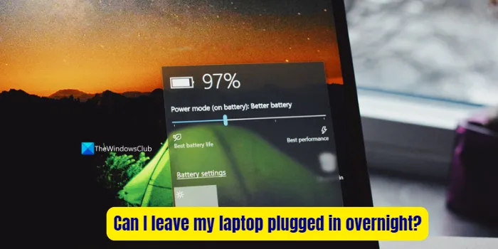 Posso lasciare il mio portatile collegato durante la notte?