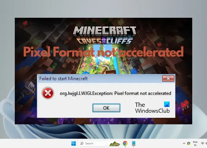 像素格式在 Minecraft 中未加速