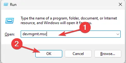 Apparaatbeheer Opdracht uitvoeren Repareren Spatiebalk, Enter en Backspace werken niet op Windows 11?