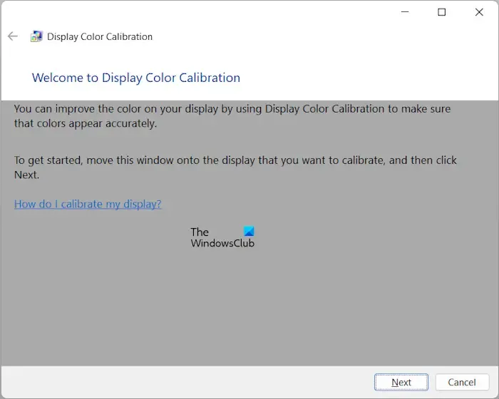 顯示器顏色校準 Windows 11