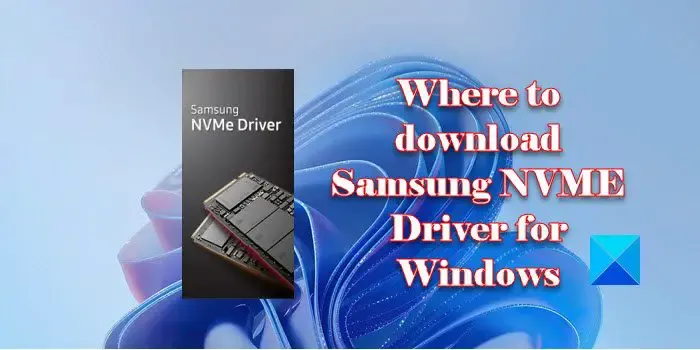 Baixe o driver Samsung NVME
