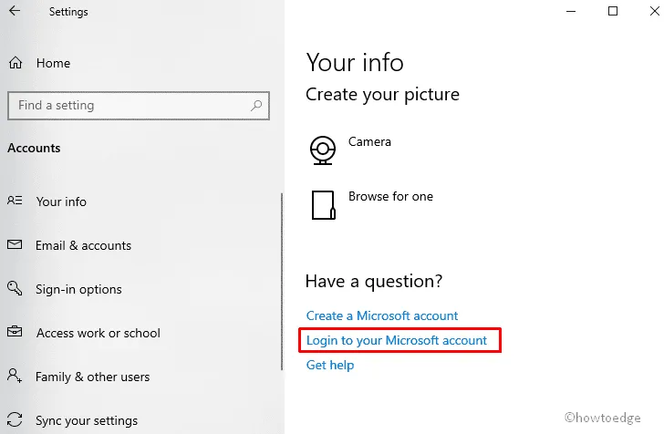 Faça login com conta da Microsoft