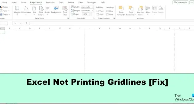 Excel não imprime linhas de grade corretamente [Correção]