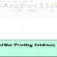 Excel no imprime líneas de cuadrícula correctamente [Solucionar]
