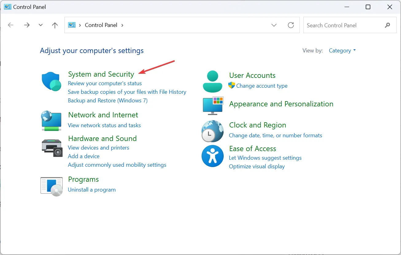 System und Sicherheit, um die Aktion des Netzschalters Windows 11 zu ändern