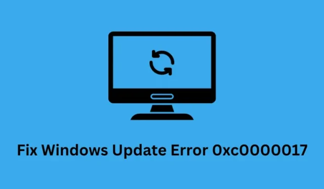 Wie behebe ich den Windows 10 Update-Fehler 0xc0000017?