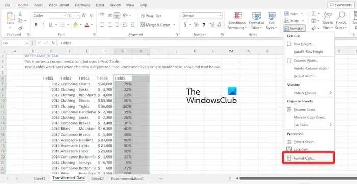 Formatear celdas Excel