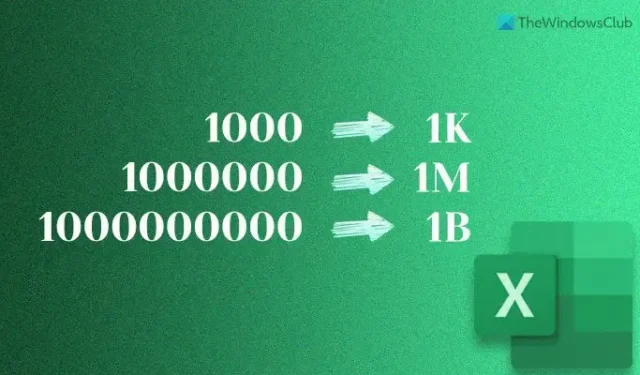 Formate números em milhares, milhões ou bilhões no Excel