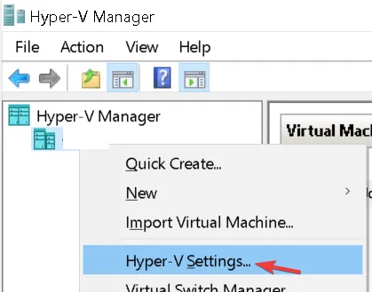 Hyper V-instellingen Wijzig de Hyper-V-beeldschermresolutie Windows 11