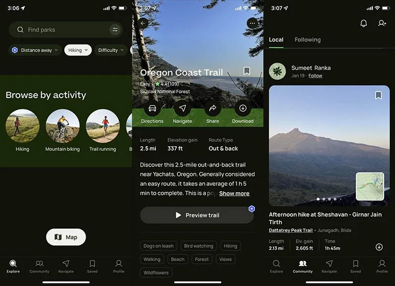 Le migliori app per l'escursionismo per Iphone Alltrails