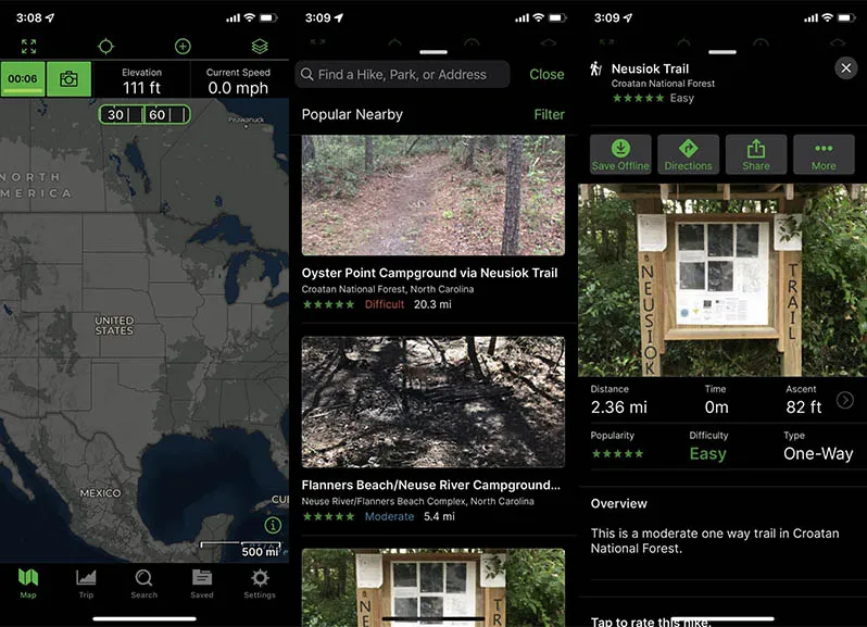 Aplicativos de caminhada para Iphone Gaia Gps